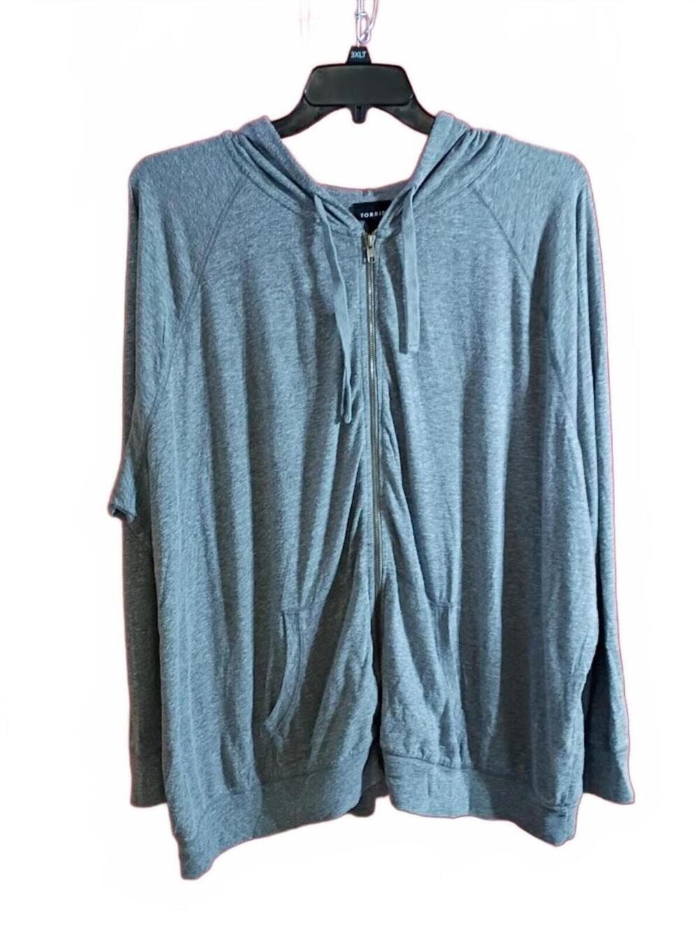 Torrid Gray Zip-Up Hoodie Size 5